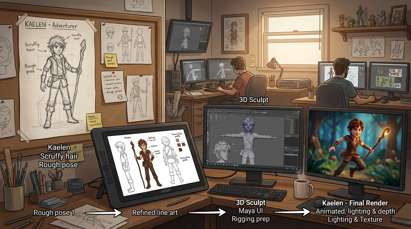 From Concept to Animation: AI Character Design Guide